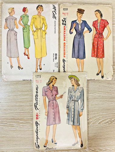 Vtg lot 1940s 50s sewing - lot, 1940s/50s